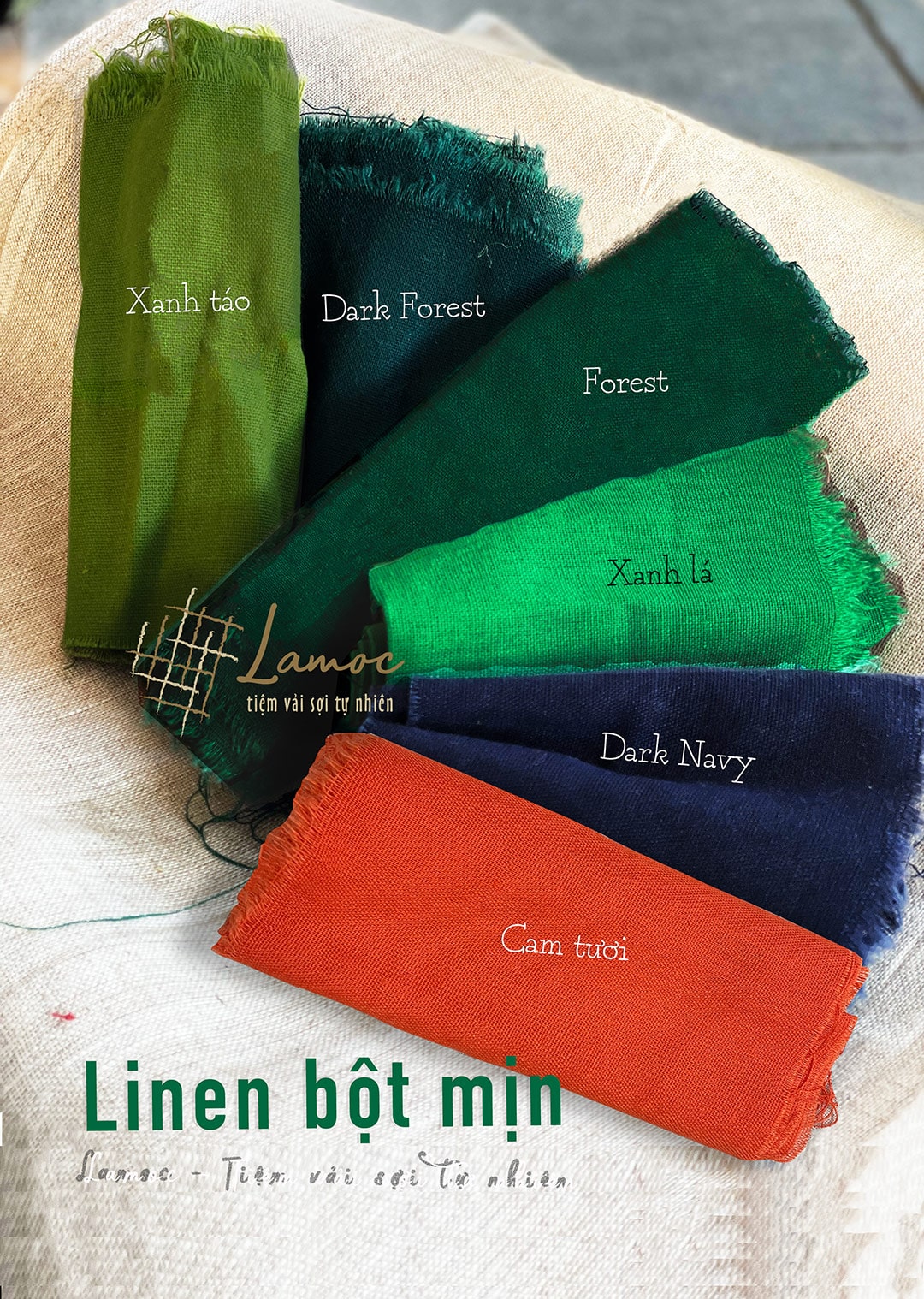 Linen bột tone forest
